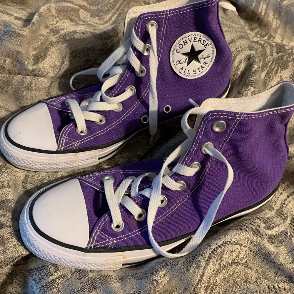 Purple High Top Converse